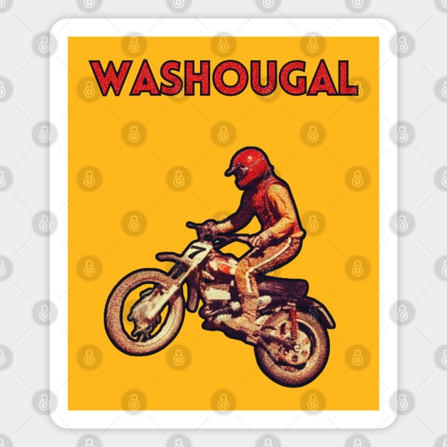 Motocross Nationals Washougal Magnet by TommySniderArt